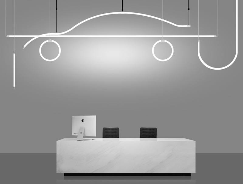 Application of led neon light for reception